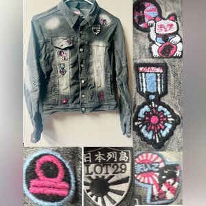 VINTAGE Y2K LOT29 DENIM JACKET JUNIORS SIZE L
